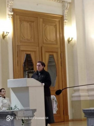Poświęcenie figury św. Urszuli w Petersburgu